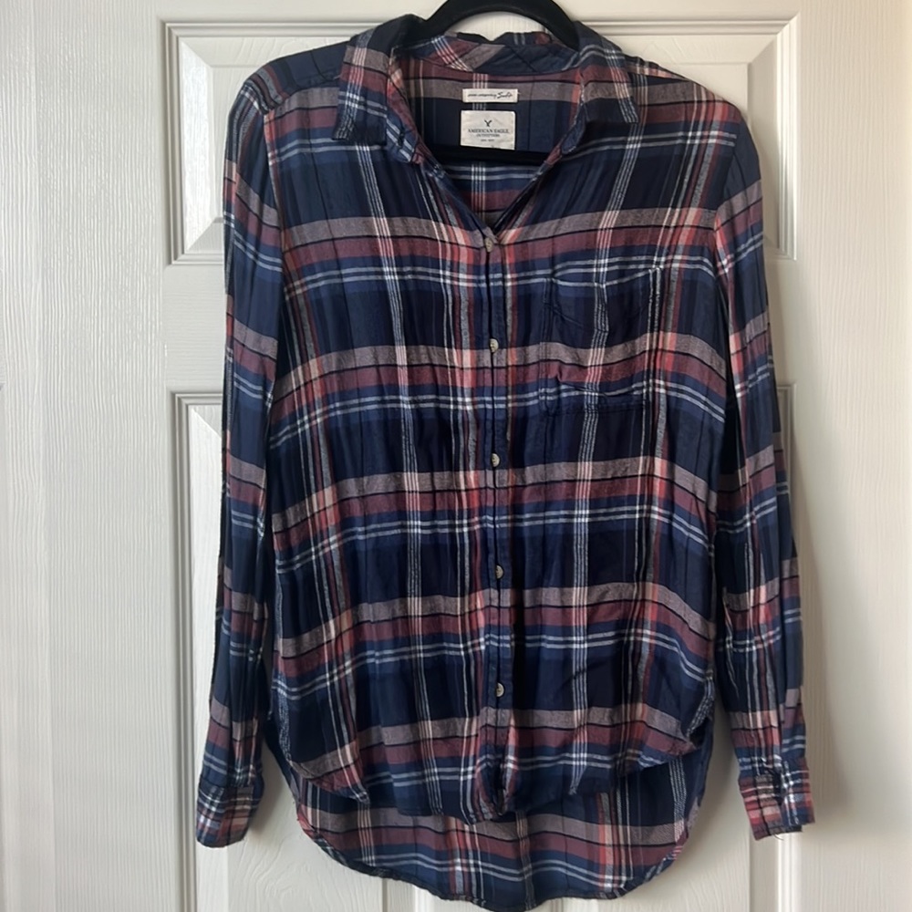 American Eagle Outfitters Boyfriend Fit Flannel - S